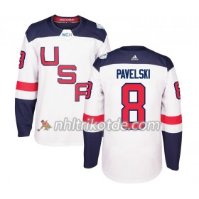 USA Trikot Joe Pavelski 8 2016 World Cup Weiß Premier - Herren
